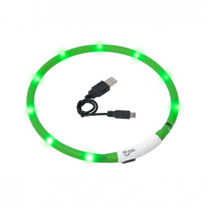 Visio Light LED hundehalsbnd - grn