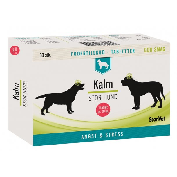 Kalm tabletter - stor hund -> 2 pakker